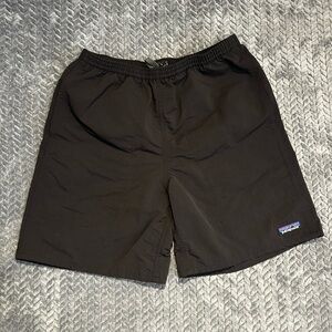 Patagonia Mens' Baggies Long 7" Black Casual Elastic Waist Shorts Size S